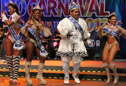 Le roi la reine et les princesses du carnaval de rio 2012