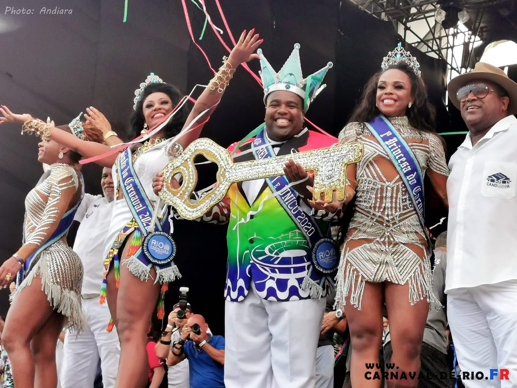 Le roi et la reine du carnaval de rio 2020