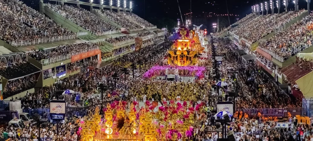 panorama vue d'ensemble du sambodrome rio de janeiro