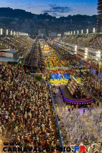 Vue aerienne du Sambódromo